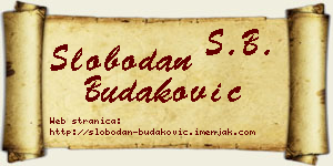Slobodan Budaković vizit kartica